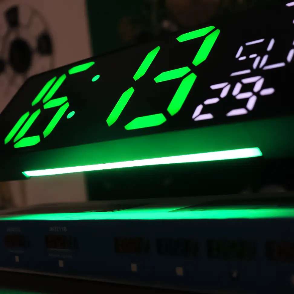 Best Design Green LED Digital Wall Clock